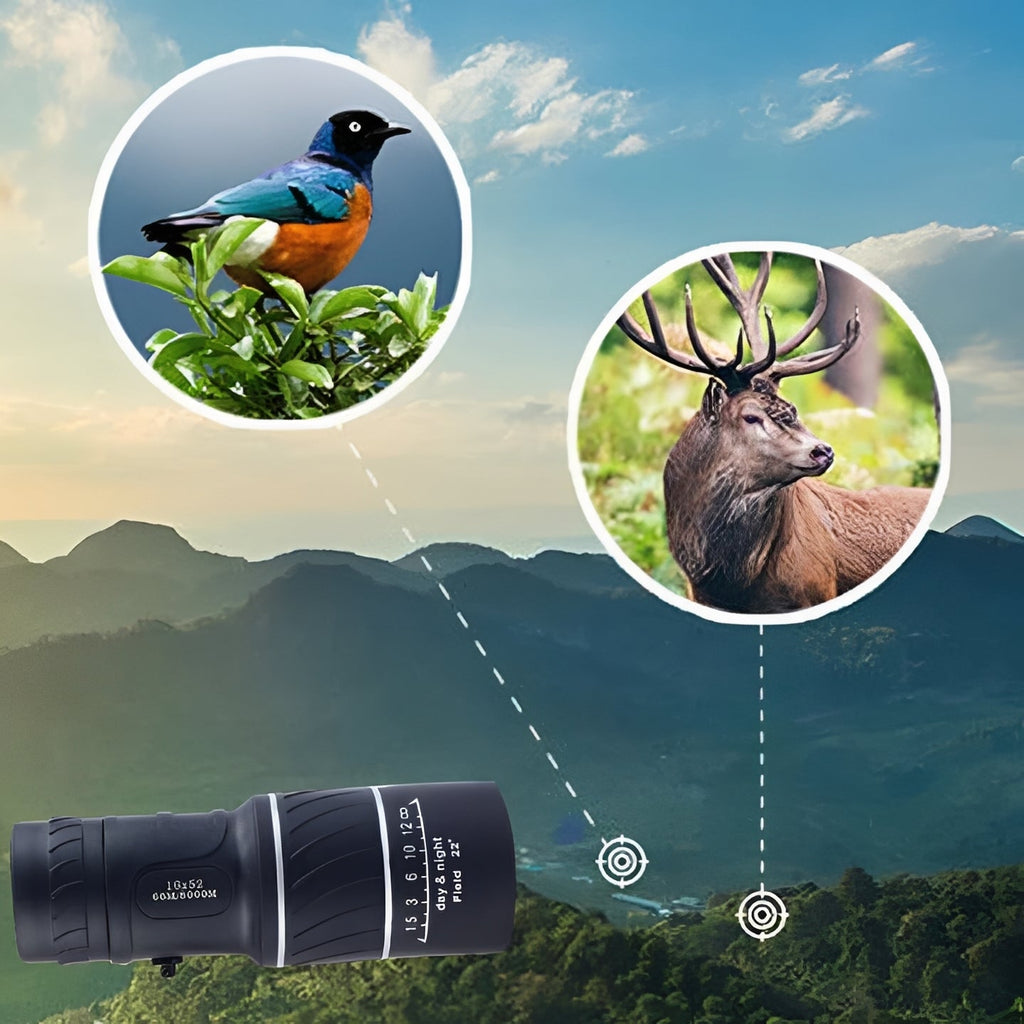 High-Power Adjustable Monocular with Zoom Lens for Long-Distance Viewing – Perfect for Birdwatching, Hiking, and Outdoor Adventures