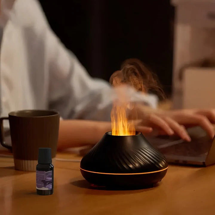 Ultrasonic Aroma Diffuser & Humidifier with Soft LED Lighting - Essential Oil Diffuser for Home & Office