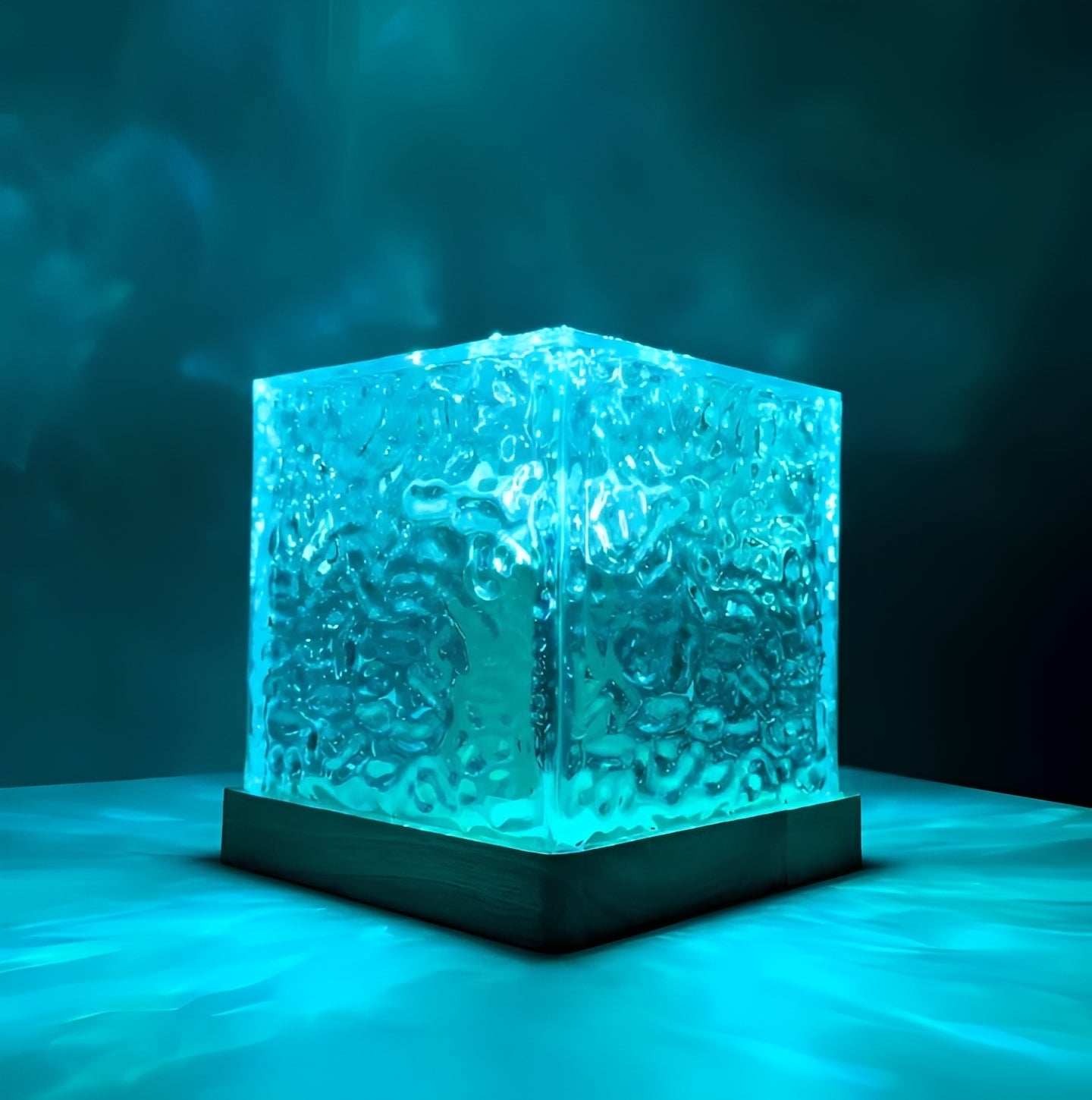 16-Color Water Ripple Projection Night Light with Remote Control – Soothing LED Atmosphere Lamp for Relaxation and Sleep