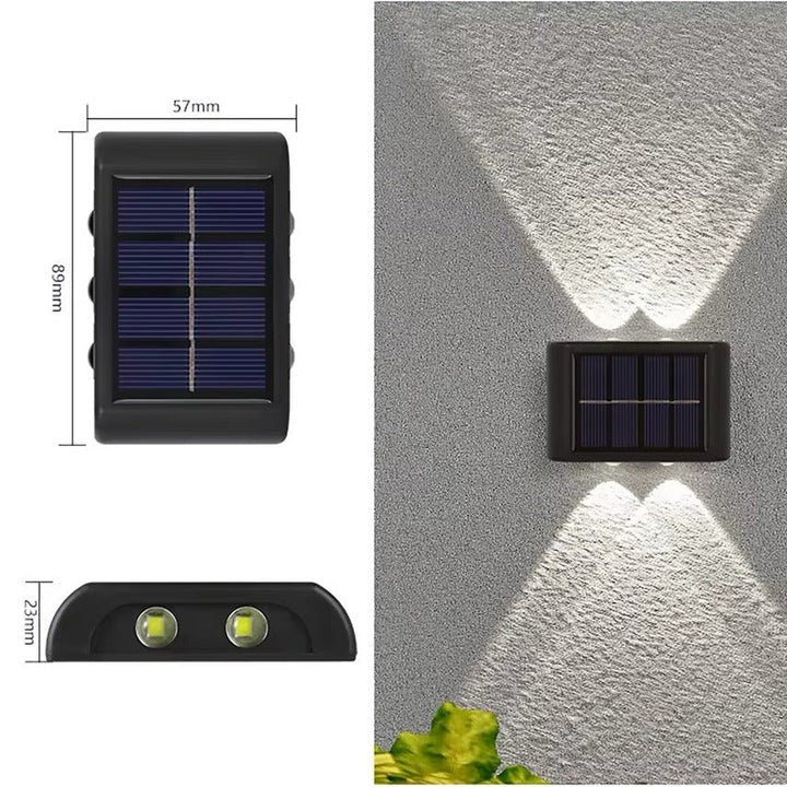 Solar LED Outdoor Wall Light - Energy-Efficient, Eco-Friendly Lighting Solution for Patios, Gardens, and Pathways
