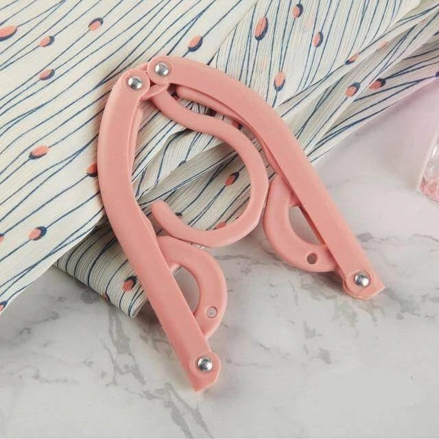 Compact Portable Foldable Travel Clothes Hanger - Space-Saving Garment Organizer for Easy Packing