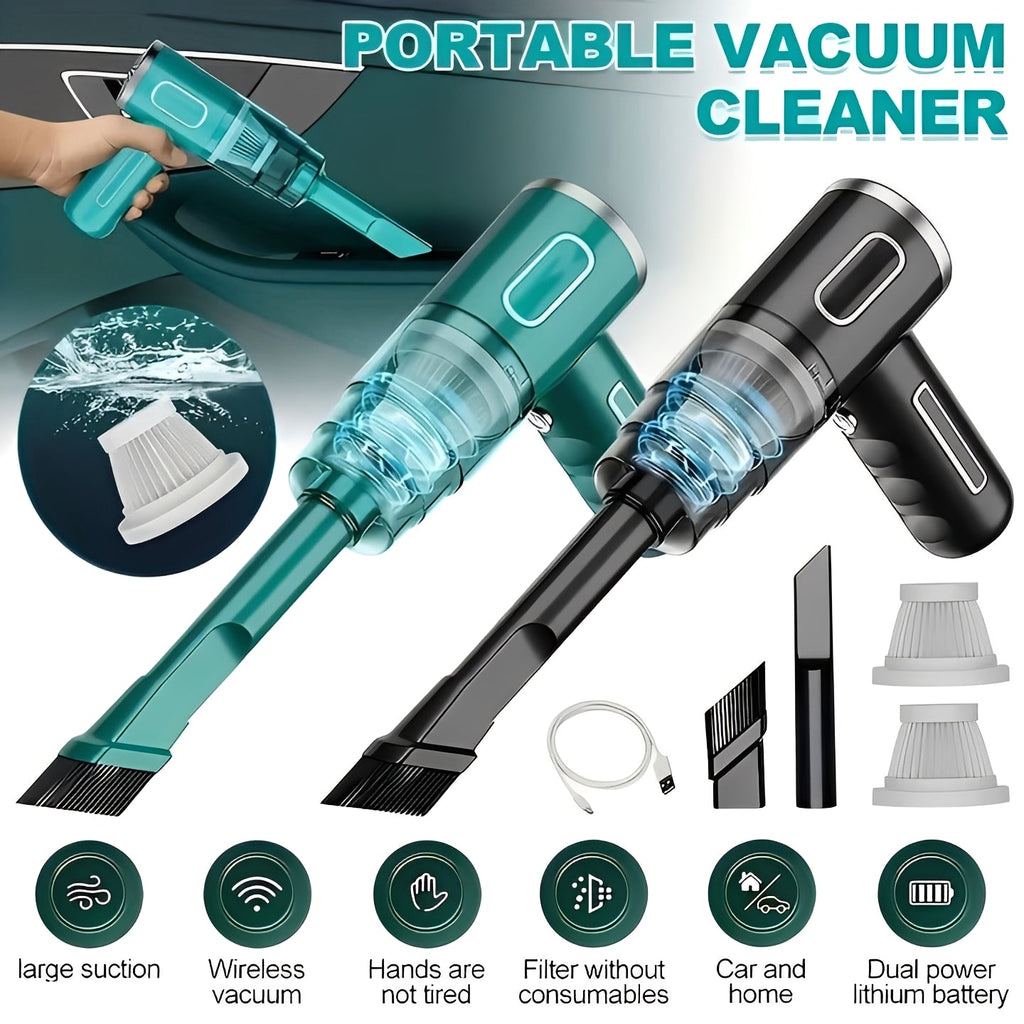 Cordless USB Rechargeable Portable Vacuum Cleaner - Ideal for Car and Home Use
