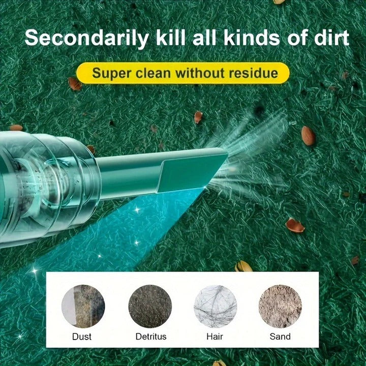 Cordless USB Rechargeable Portable Vacuum Cleaner - Ideal for Car and Home Use