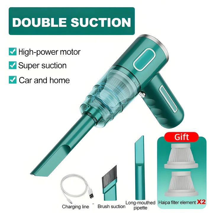 Cordless USB Rechargeable Portable Vacuum Cleaner - Ideal for Car and Home Use