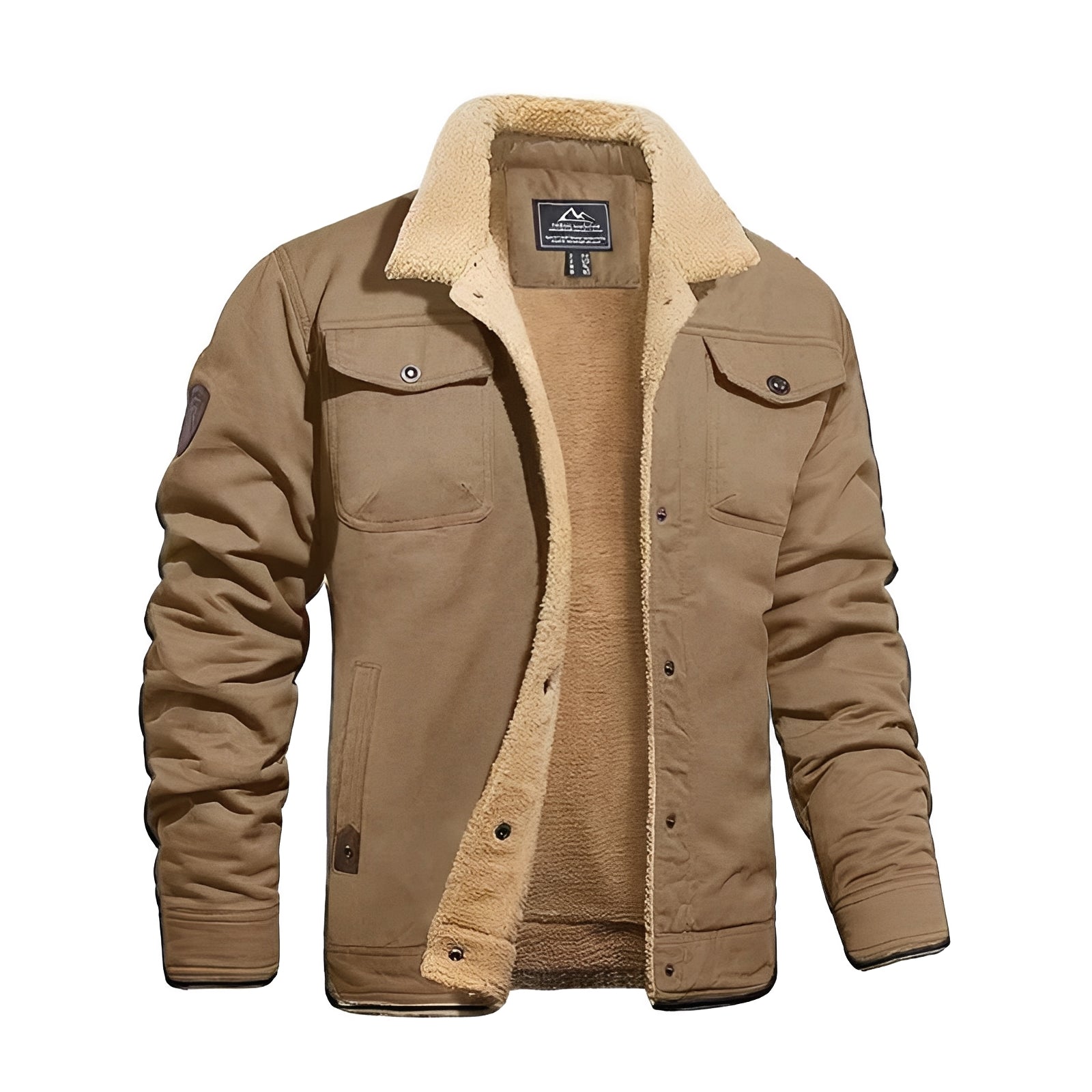 Men's Retro Plush Windproof Jacket - Stylish Winter Streetwear for Ultimate Comfort
