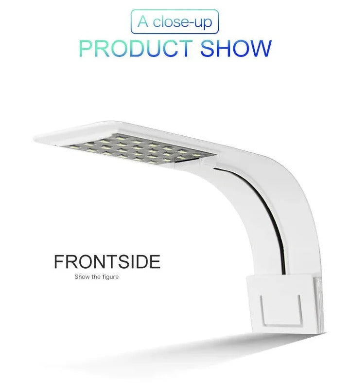 Ultra-Slim LED Aquarium Light for Fish Tanks & Aquatic Plants - Energy Efficient, Adjustable Brightness, Easy Installation