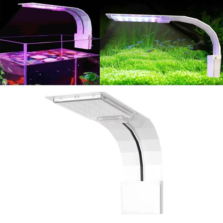 Ultra-Slim LED Aquarium Light for Fish Tanks & Aquatic Plants - Energy Efficient, Adjustable Brightness, Easy Installation