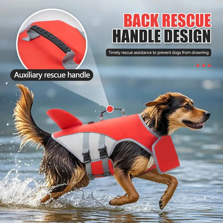 Premium Floating Life Jacket for Dogs - Buoyancy Support & Safety Harness for Water Activities