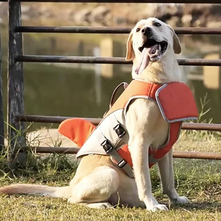 Premium Floating Life Jacket for Dogs - Buoyancy Support & Safety Harness for Water Activities