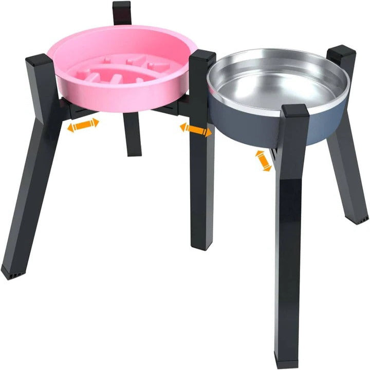Elevated Raised Dog Bowl Stand – Adjustable Height for Comfortable Feeding, Anti-Slip Base, Durable Design