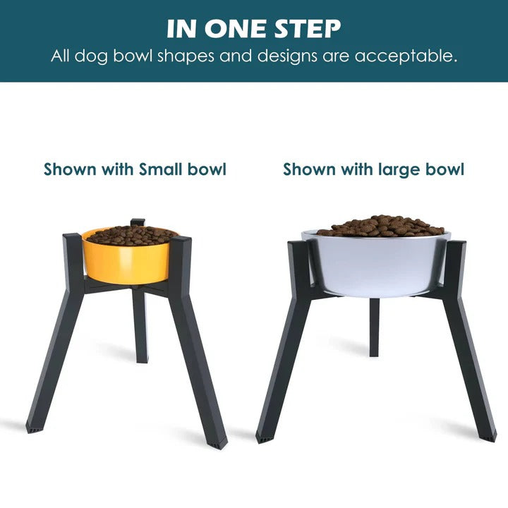 Elevated Raised Dog Bowl Stand – Adjustable Height for Comfortable Feeding, Anti-Slip Base, Durable Design