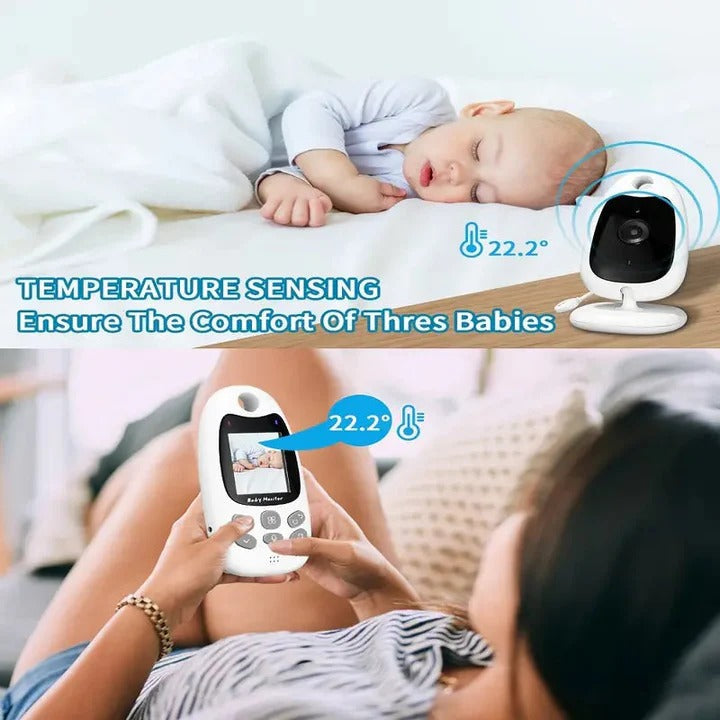 Portable Baby Monitor with Night Vision Camera, Two-Way Audio & Long Battery Life - Ideal for Home & Travel