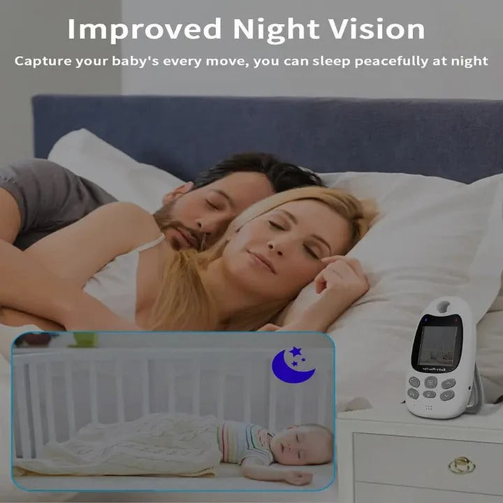 Portable Baby Monitor with Night Vision Camera, Two-Way Audio & Long Battery Life - Ideal for Home & Travel