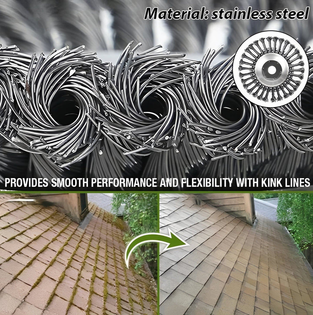 Heavy-Duty Carbon Steel Weed Brush & Trimmer - Durable Lawn Care Tool for Efficient Weed Removal