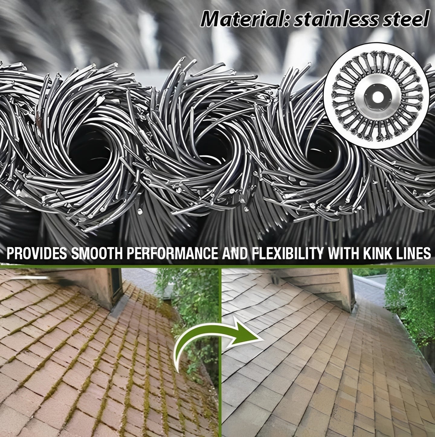 Heavy-Duty Carbon Steel Weed Brush & Trimmer - Durable Lawn Care Tool for Efficient Weed Removal