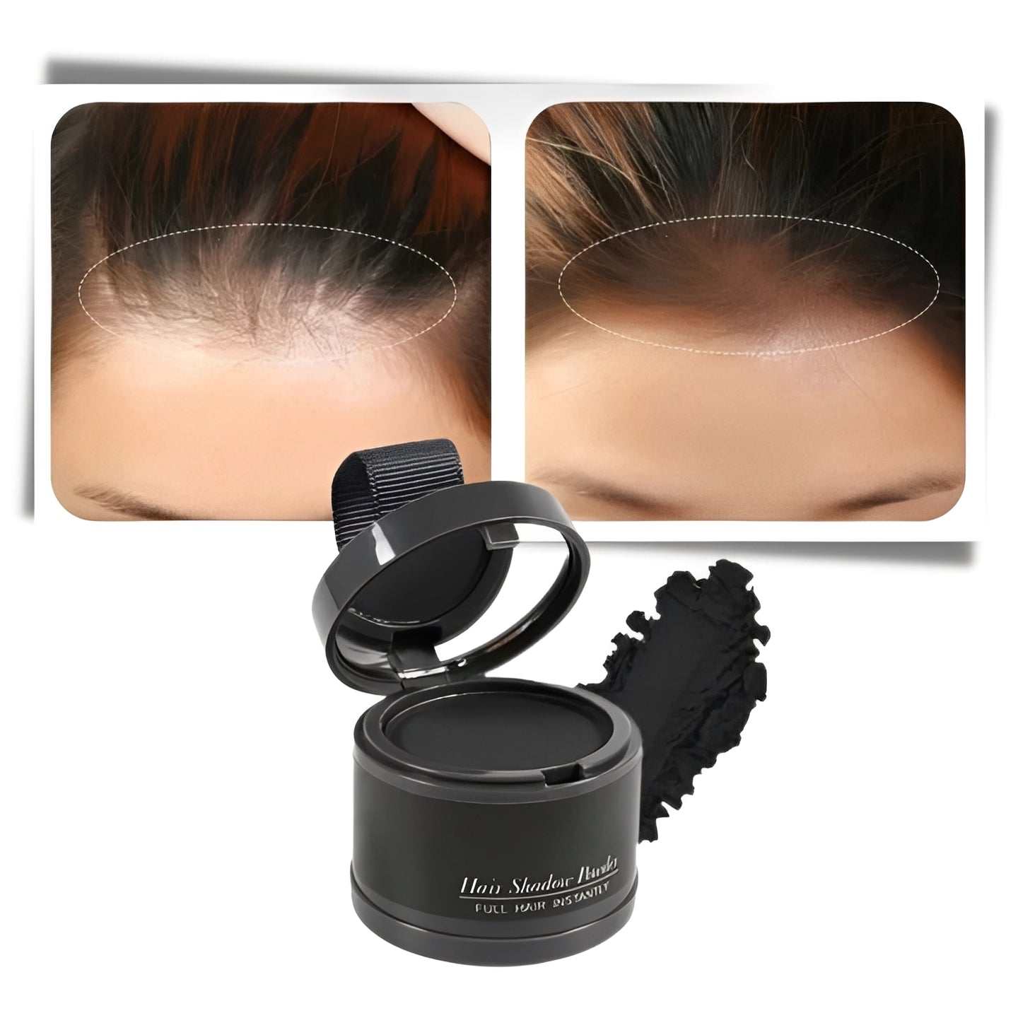 Root Touch Up Concealer Powder for Hair - Instant Gray Coverage & Hairline Blending - Long-Lasting, Easy Application, Perfect for All Hair Types
