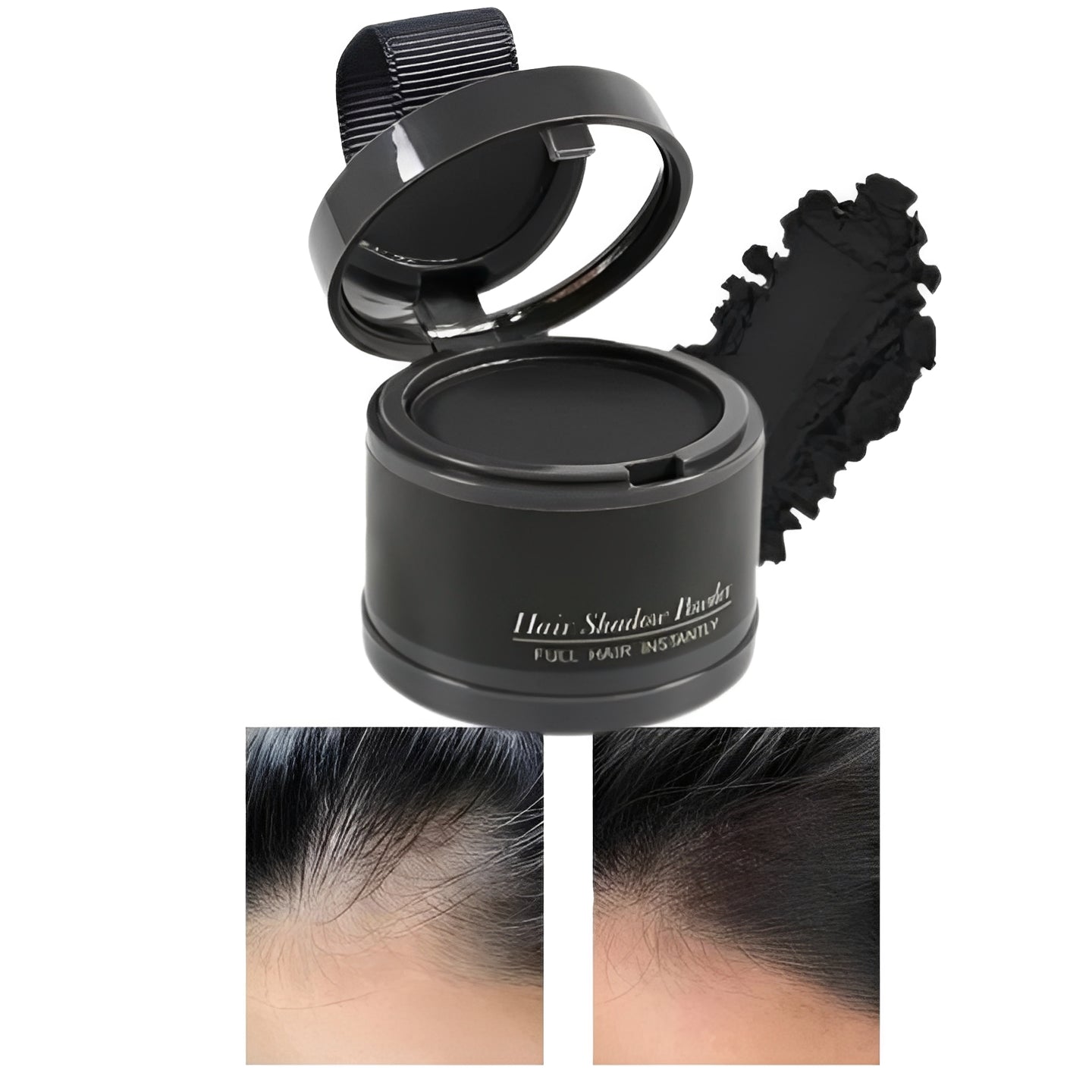 Root Touch Up Concealer Powder for Hair - Instant Gray Coverage & Hairline Blending - Long-Lasting, Easy Application, Perfect for All Hair Types