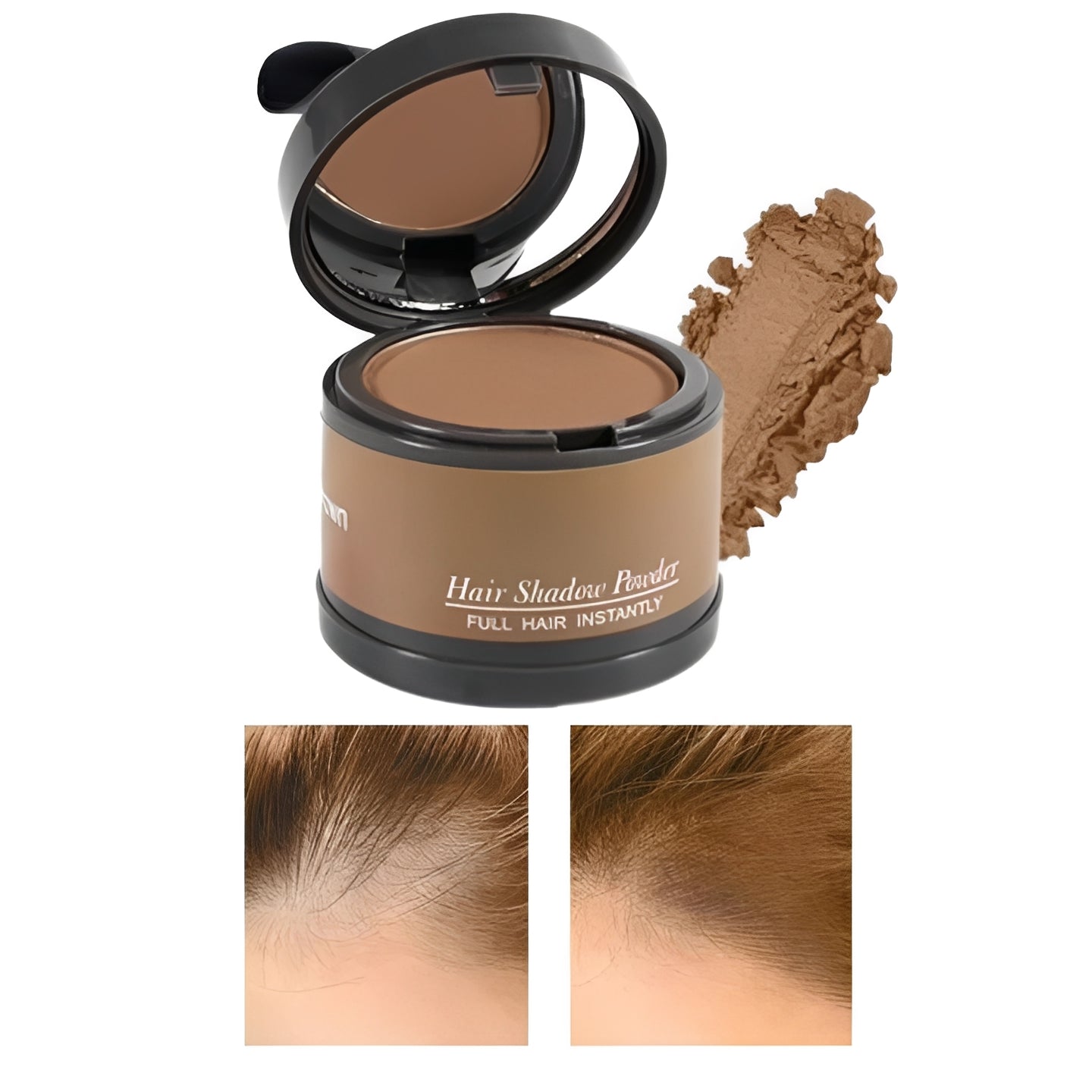 Root Touch Up Concealer Powder for Hair - Instant Gray Coverage & Hairline Blending - Long-Lasting, Easy Application, Perfect for All Hair Types