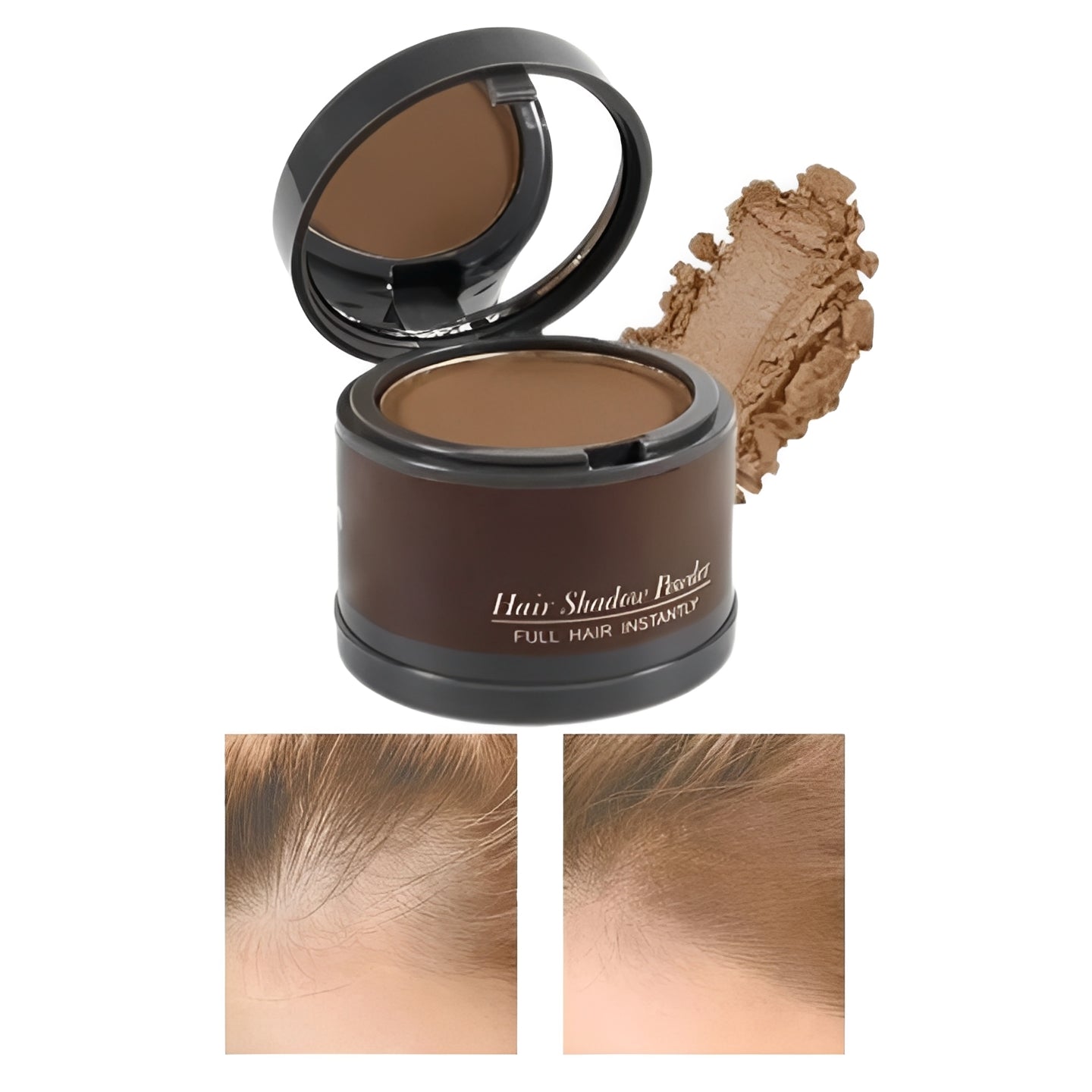 Root Touch Up Concealer Powder for Hair - Instant Gray Coverage & Hairline Blending - Long-Lasting, Easy Application, Perfect for All Hair Types