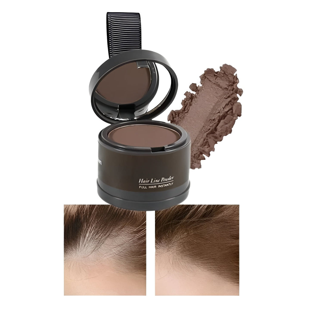 Root Touch Up Concealer Powder for Hair - Instant Gray Coverage & Hairline Blending - Long-Lasting, Easy Application, Perfect for All Hair Types