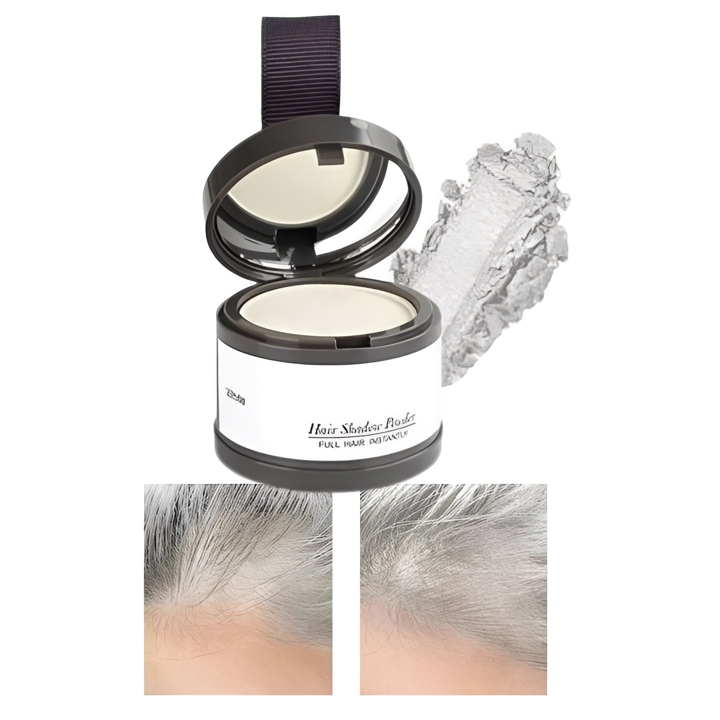 Root Touch Up Concealer Powder for Hair - Instant Gray Coverage & Hairline Blending - Long-Lasting, Easy Application, Perfect for All Hair Types