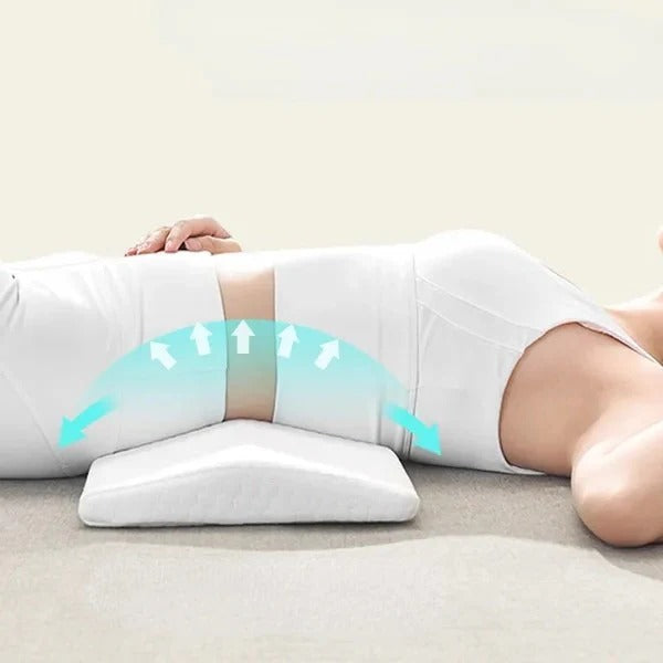 Ergonomic Lower Back Support Pillow with Breathable Mesh Cover for Ultimate Comfort & Pain Relief