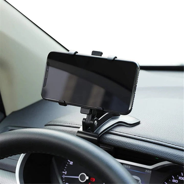360° Rotating Universal Car Phone Holder - Adjustable Dashboard & Windshield Mount for All Smartphones