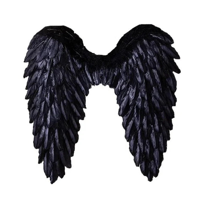 Realistic Feather Angel Wings Costume - Stunning Design for Halloween & Dress-Up