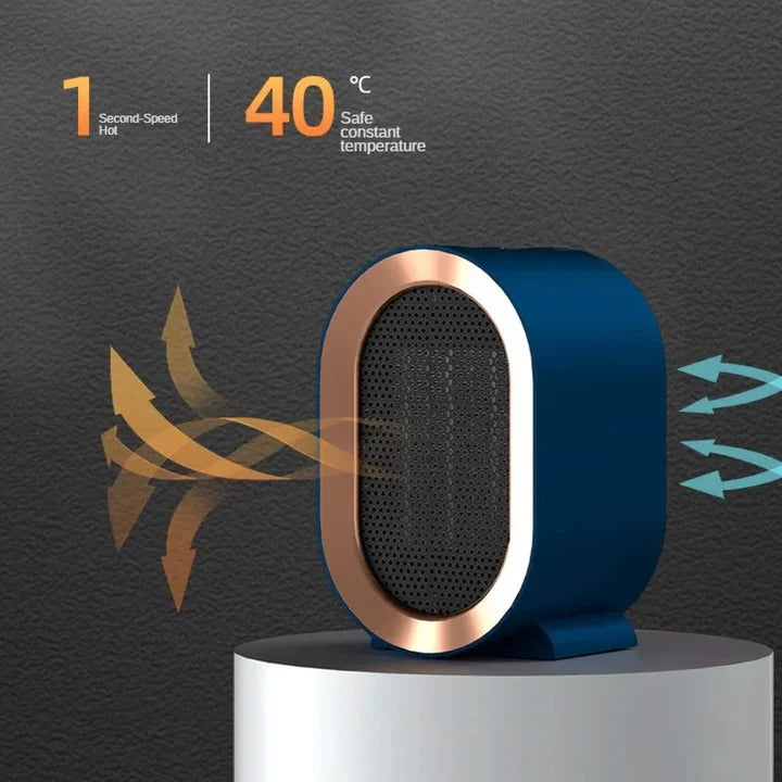 Energy-Efficient Compact Electric Space Heater with Eco Mode – Portable & Fast Heating
