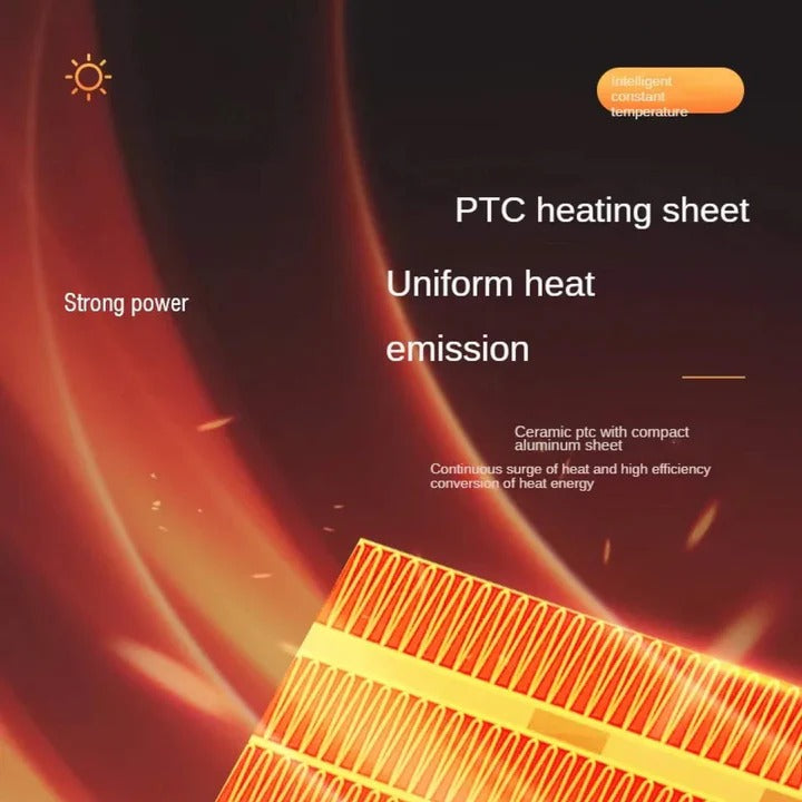 Energy-Efficient Compact Electric Space Heater with Eco Mode – Portable & Fast Heating