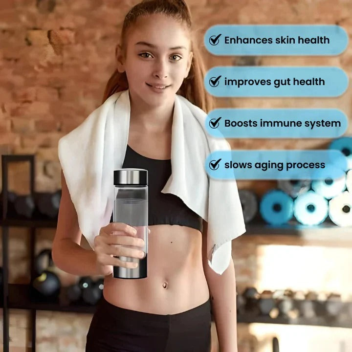 Portable Rechargeable Hydrogen Water Generator Bottle - Ideal for Home & Travel