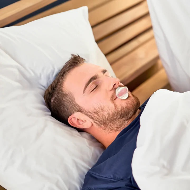 Silicone Tongue Stabilizer - Nighttime Breathing Aid for Improved Sleep & Snoring Relief