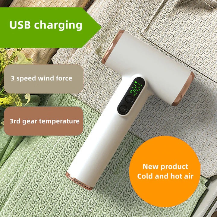 Adjustable Speed Cordless Hair Dryer - Lightweight & Portable for Effortless Styling