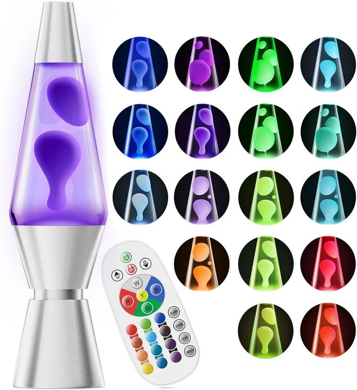 Color Changing Motion Lava Lamp - Mesmerizing Wax Flow & Ambient Lighting