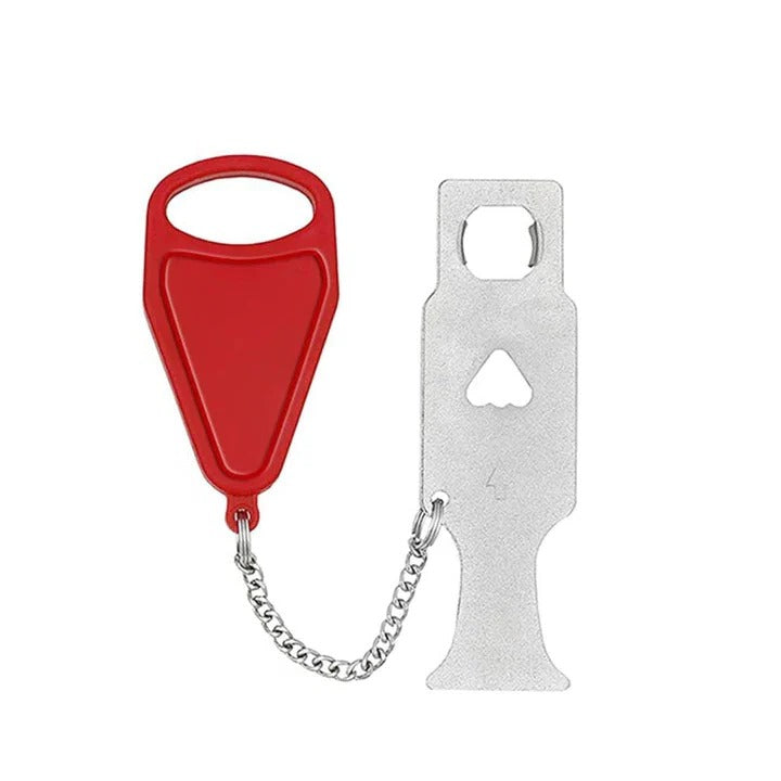 Travel Door Lock with Reinforced Security Bar - Portable Home Security Solution for Hotels & Rentals