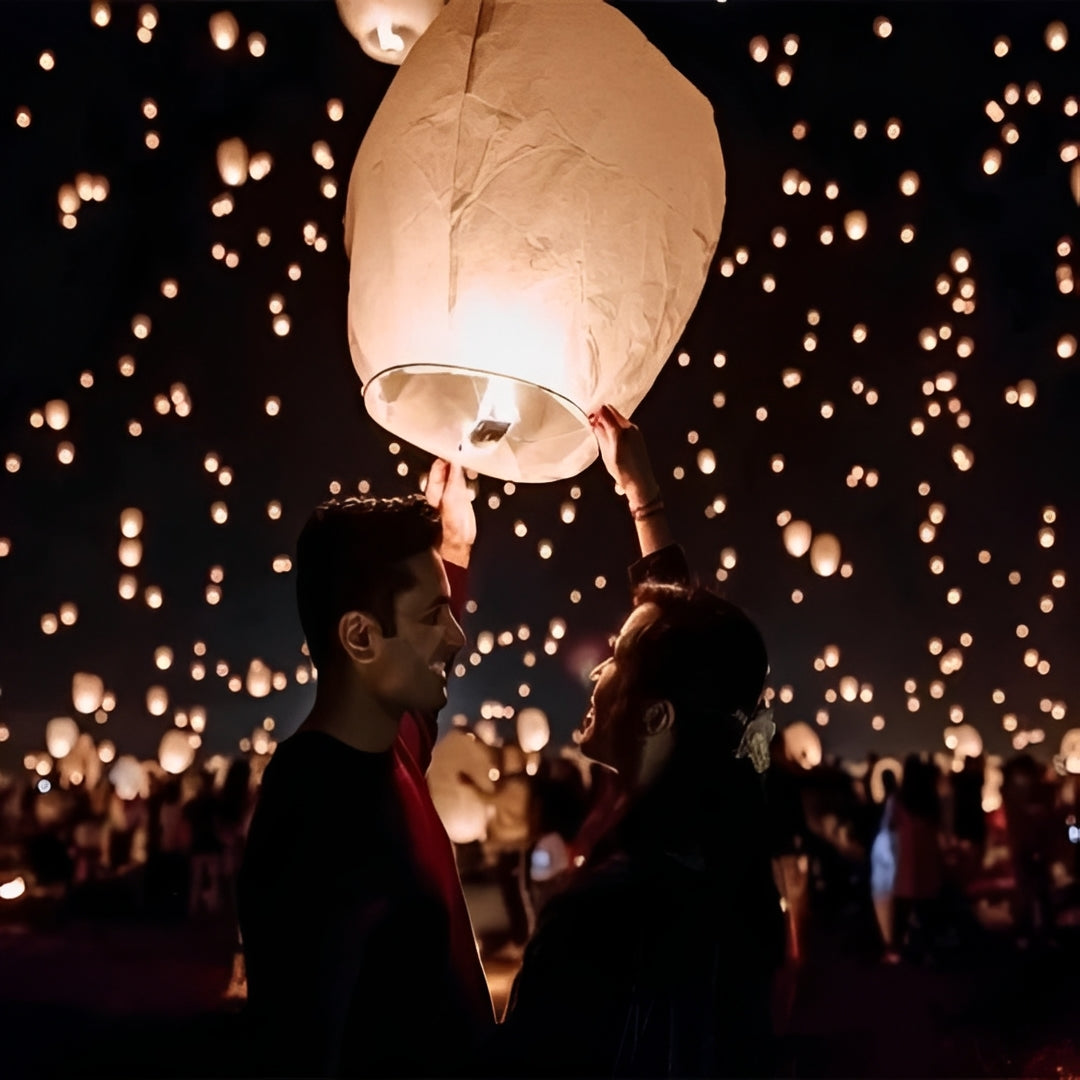 Vibrant Multicolor Hanging Paper Lanterns - Decorative Party Lights for Events & Home Decor