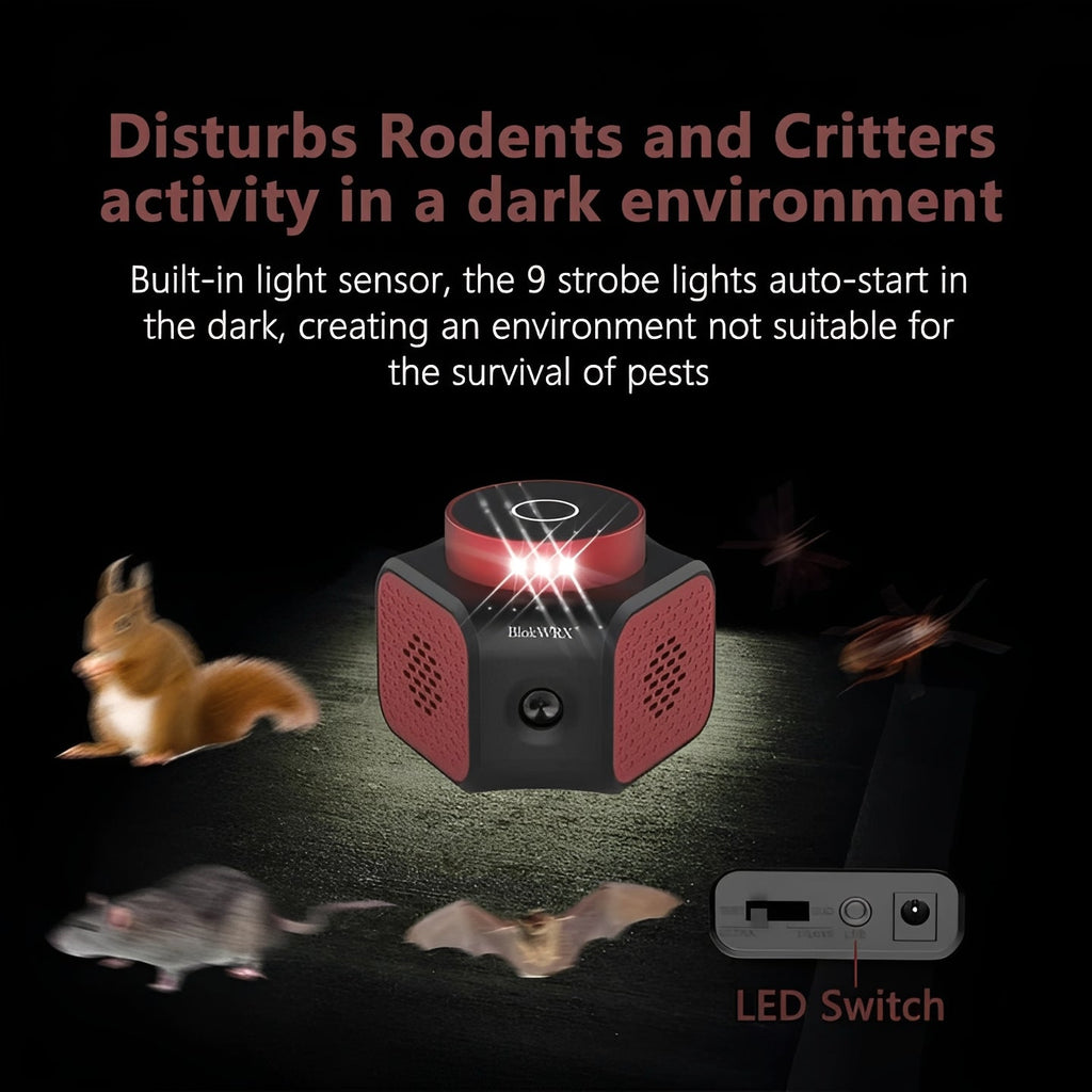 Ultrasonic Pest Repeller - Effective Indoor Rodent Control Device for Mice & Rats | Eco-Friendly & Safe for Home Use