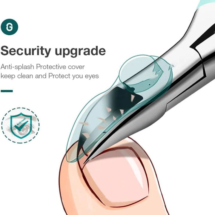 Professional Toenail Clipper with Extra Wide Jaw Opening for Easy Use - Ergonomic Design for Thick Nails