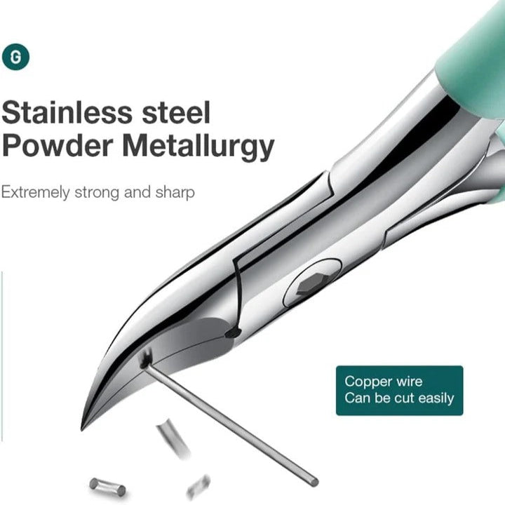 Professional Toenail Clipper with Extra Wide Jaw Opening for Easy Use - Ergonomic Design for Thick Nails