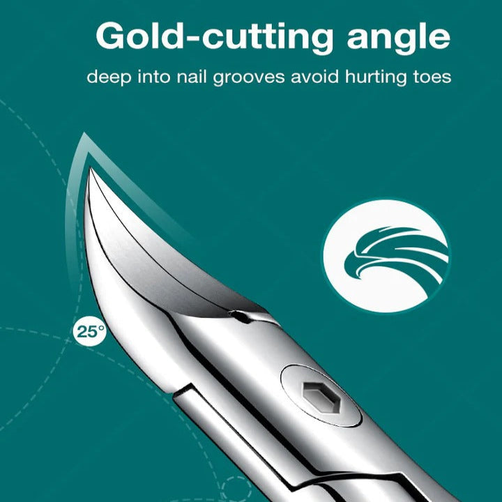 Professional Toenail Clipper with Extra Wide Jaw Opening for Easy Use - Ergonomic Design for Thick Nails