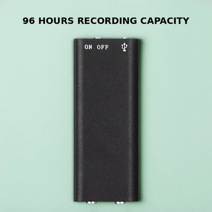 Compact Voice Activated Audio Recorder with Built-in Memory Storage - High-Quality Sound Capture