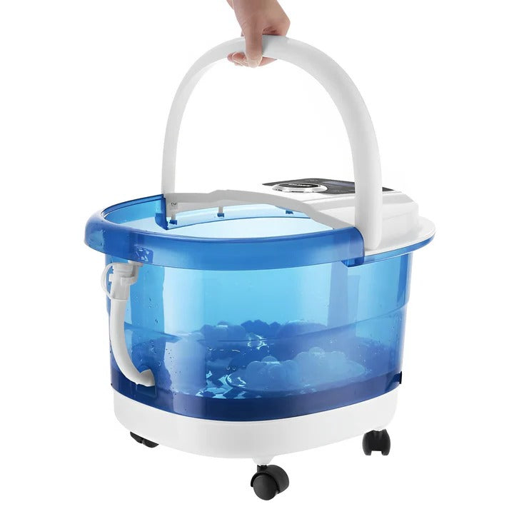 Deluxe Heated Foot Spa Massager with Bubble Jets for Ultimate Relaxation and Soothing Relief