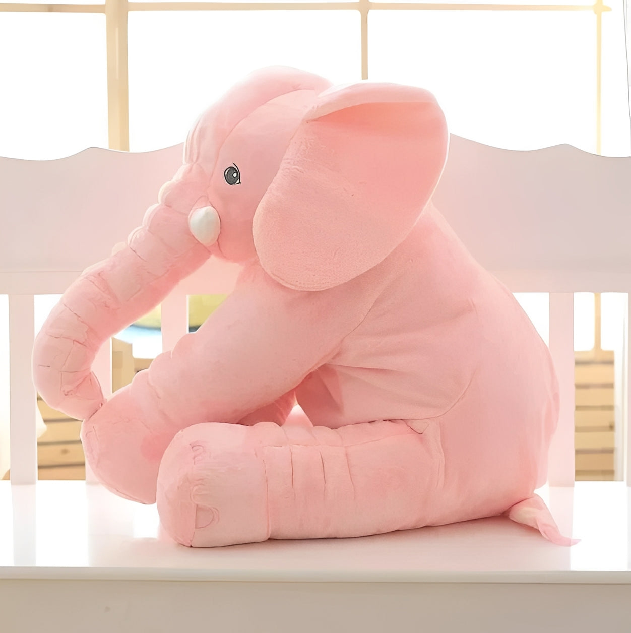 Soft Plush Elephant Pillow for Infants - Cozy Body Support for Baby Comfort