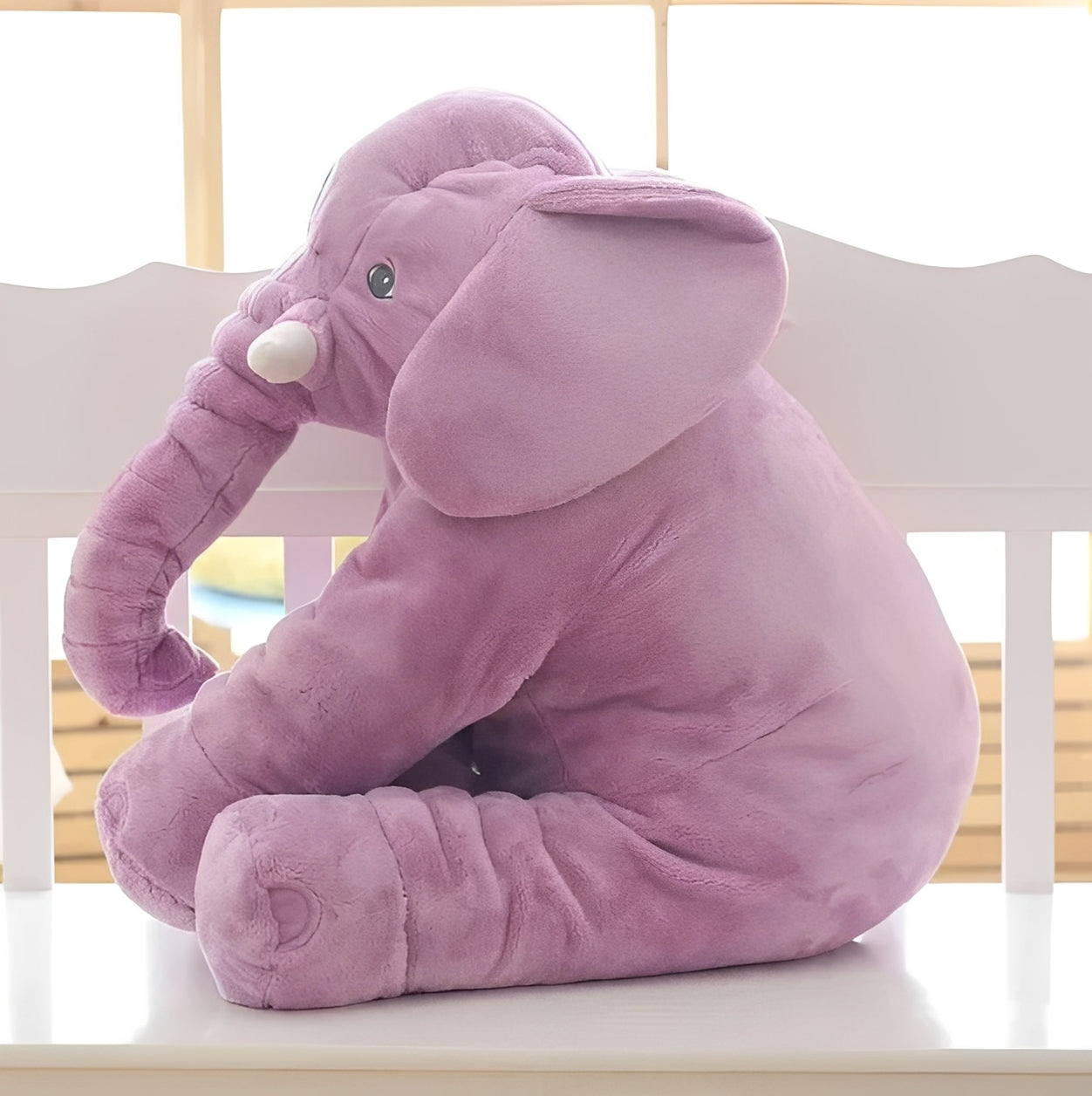 Soft Plush Elephant Pillow for Infants - Cozy Body Support for Baby Comfort