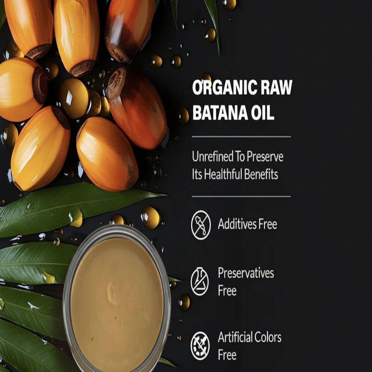 Batana Hair Oil with Rosemary & Vitamin E - Deep Moisture Support for Healthy Hair