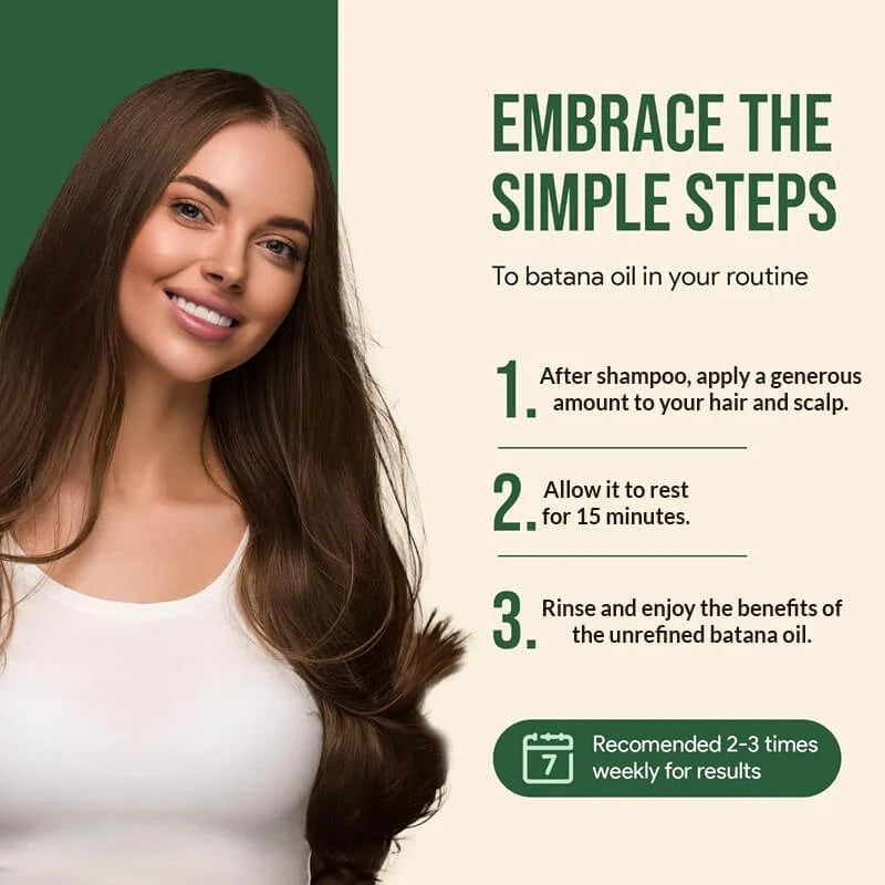 Batana Hair Oil with Rosemary & Vitamin E - Deep Moisture Support for Healthy Hair