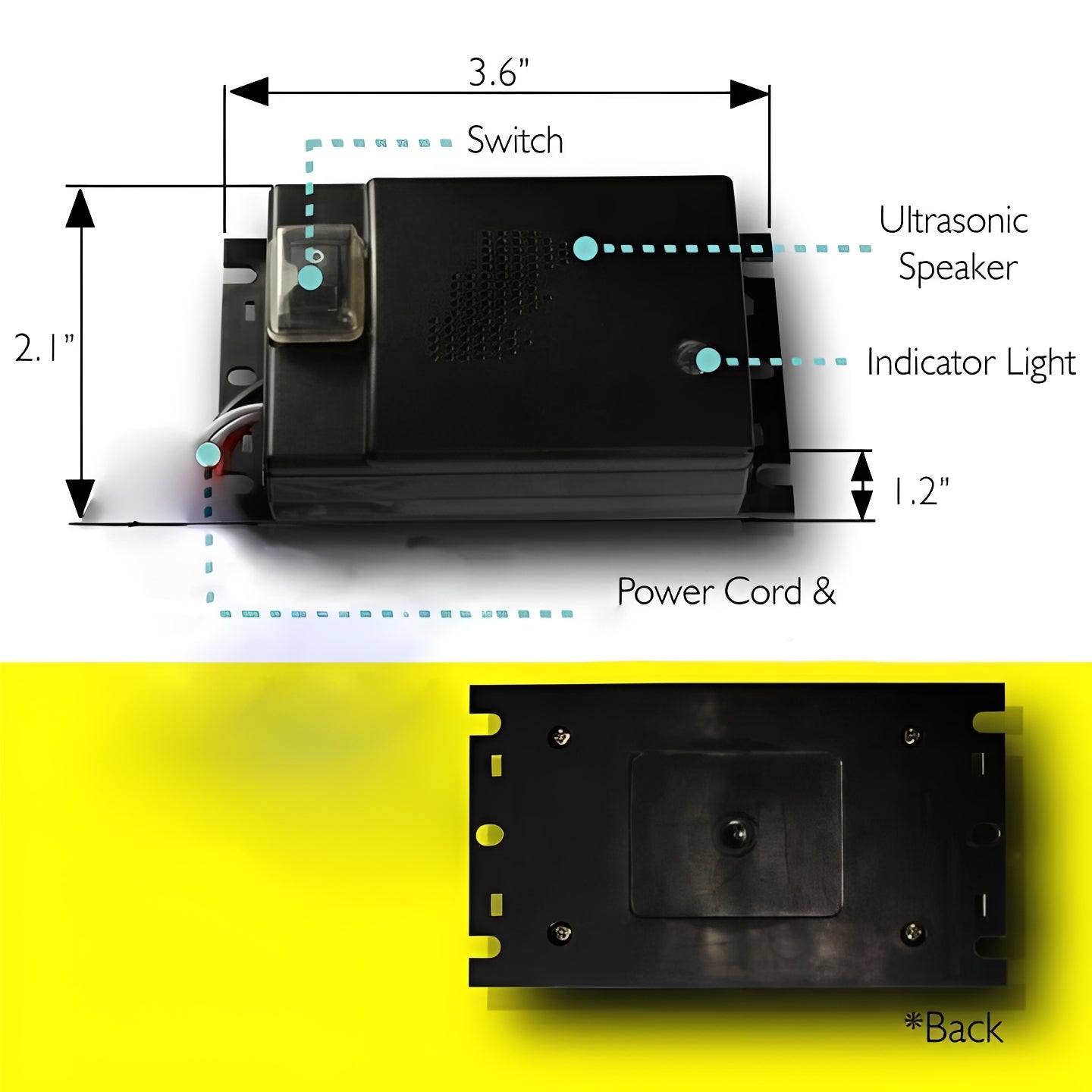 Ultrasonic Rodent Repeller for Vehicles with Advanced Motion Sensor Technology - Effective Pest Control Solution