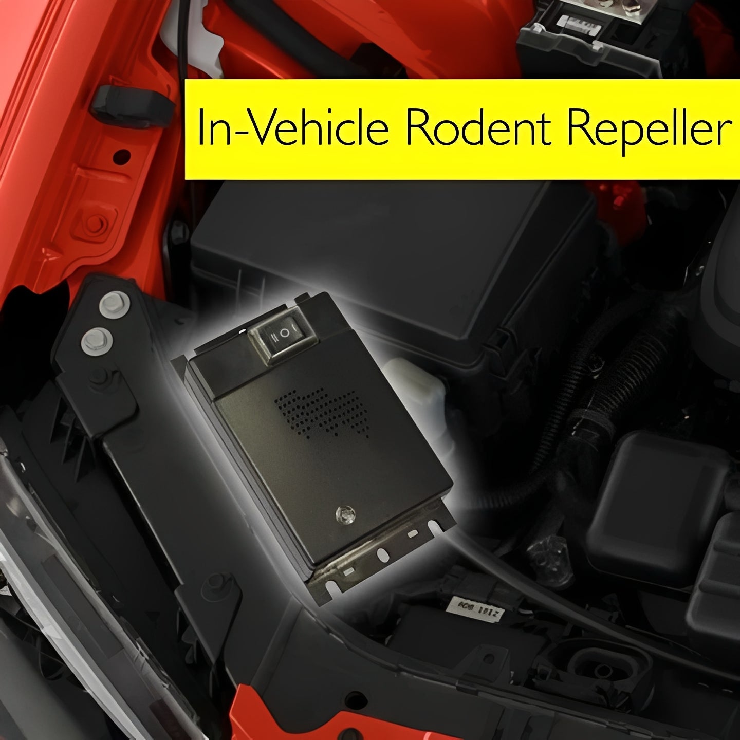Ultrasonic Rodent Repeller for Vehicles with Advanced Motion Sensor Technology - Effective Pest Control Solution