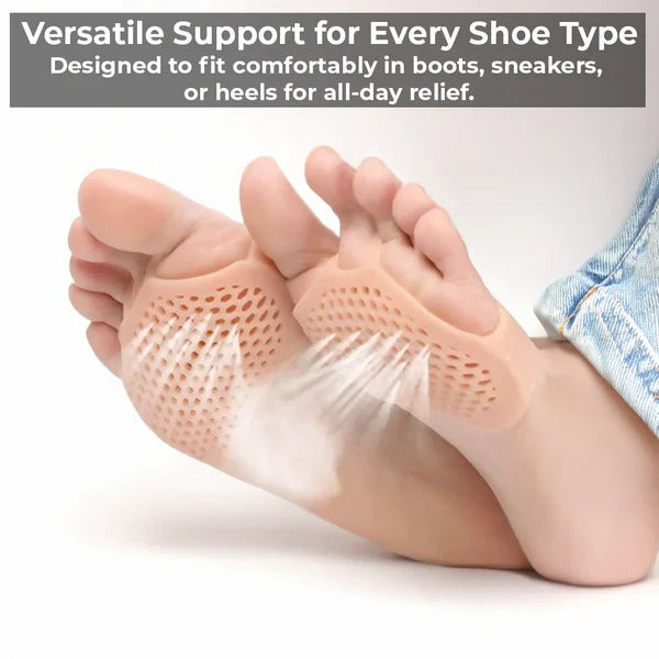 Gel Metatarsal Foot Pads - Ultimate Forefoot Cushioning & Pressure Relief for Comfort & Support