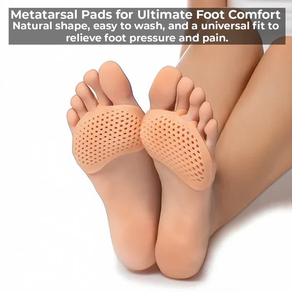 Gel Metatarsal Foot Pads - Ultimate Forefoot Cushioning & Pressure Relief for Comfort & Support